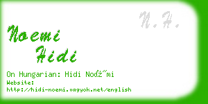 noemi hidi business card